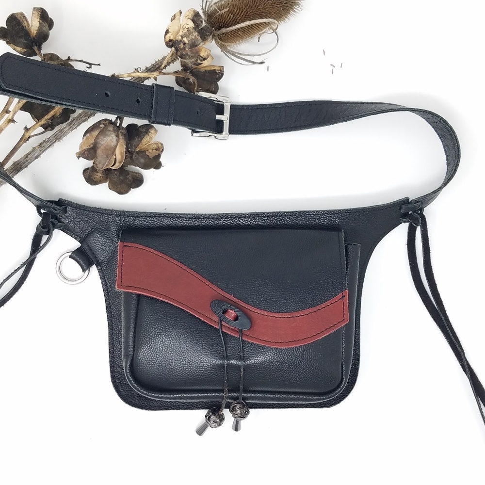 Fearless Ringleader Handmade leather hip pouch